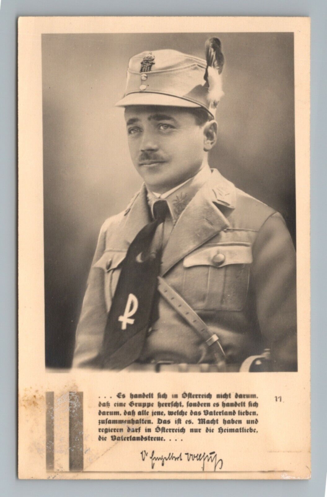 c.1930s Austria Chancellor Engelbert Dollfuss Austrian Vintage Postcard