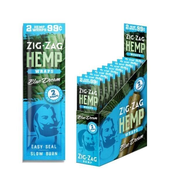 😎😎FULL BOX ZIG ZAG HERBAL PAPERS - BLUE DREAM 25 PACKS  ( 50 CT)✨👀