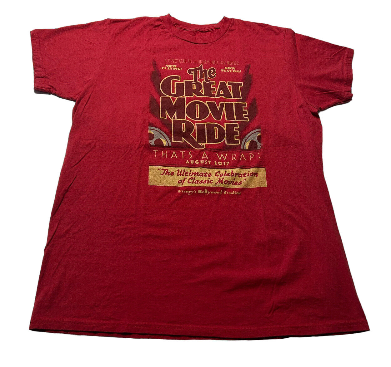 Disney Parks Hollywood Studios The Great Movie Ride That\'s A Wrap Tshirt Size XL