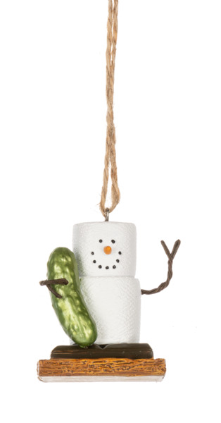 Ganz Midwest of Cannon Falls Original S\'more with Christmas Pickle ornament