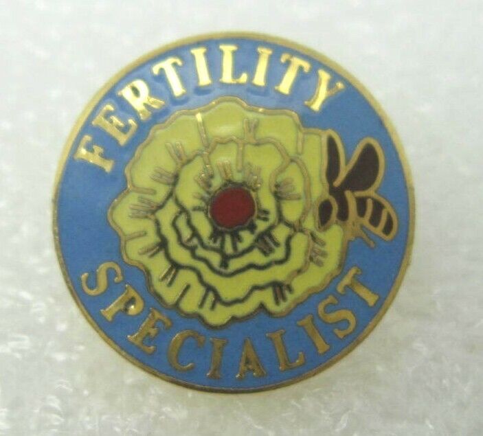 Fertility Specialist Bees Flower Lapel Pin (A660)