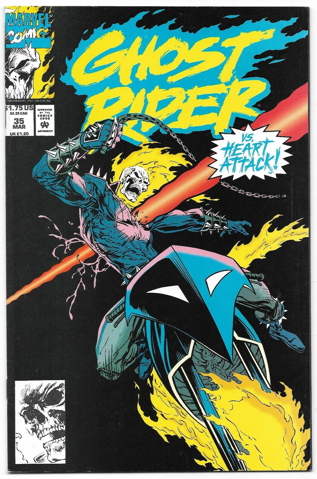 Ghost Rider #35 (04/1993) Marvel Comics vs Heart Attack