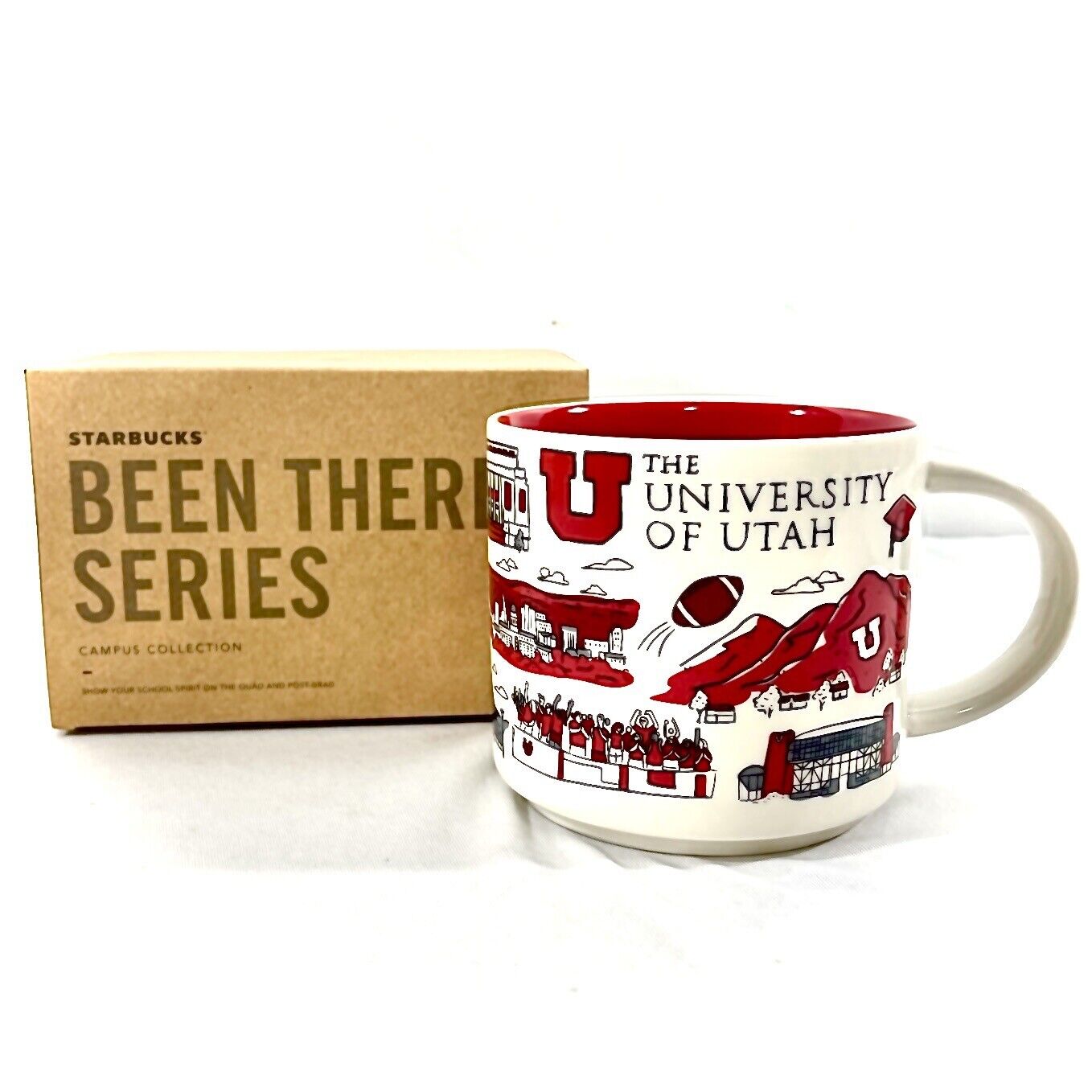 New University of Utah Starbucks Been There Series Coffee Mug Utes UofU Football