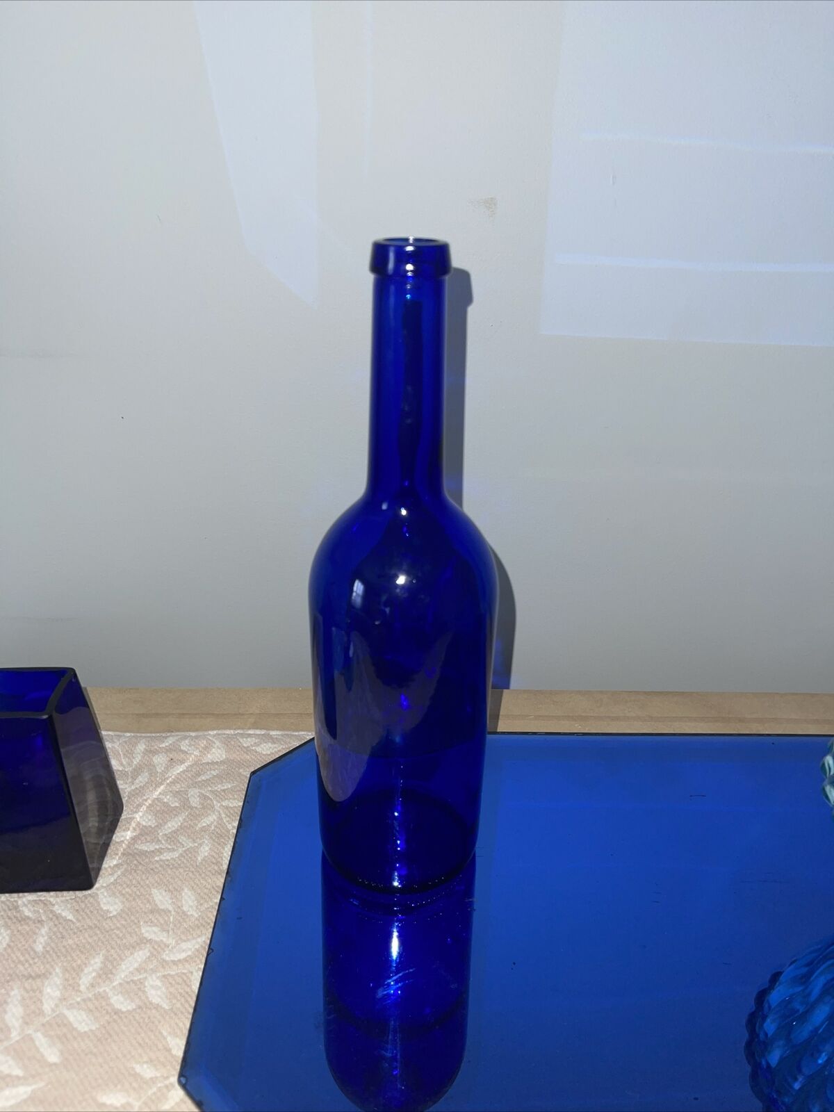 VTG John Harvey 750ml Colbalt Blue Bottle Stamped F 07 SPAIN No 115189 UK RARE