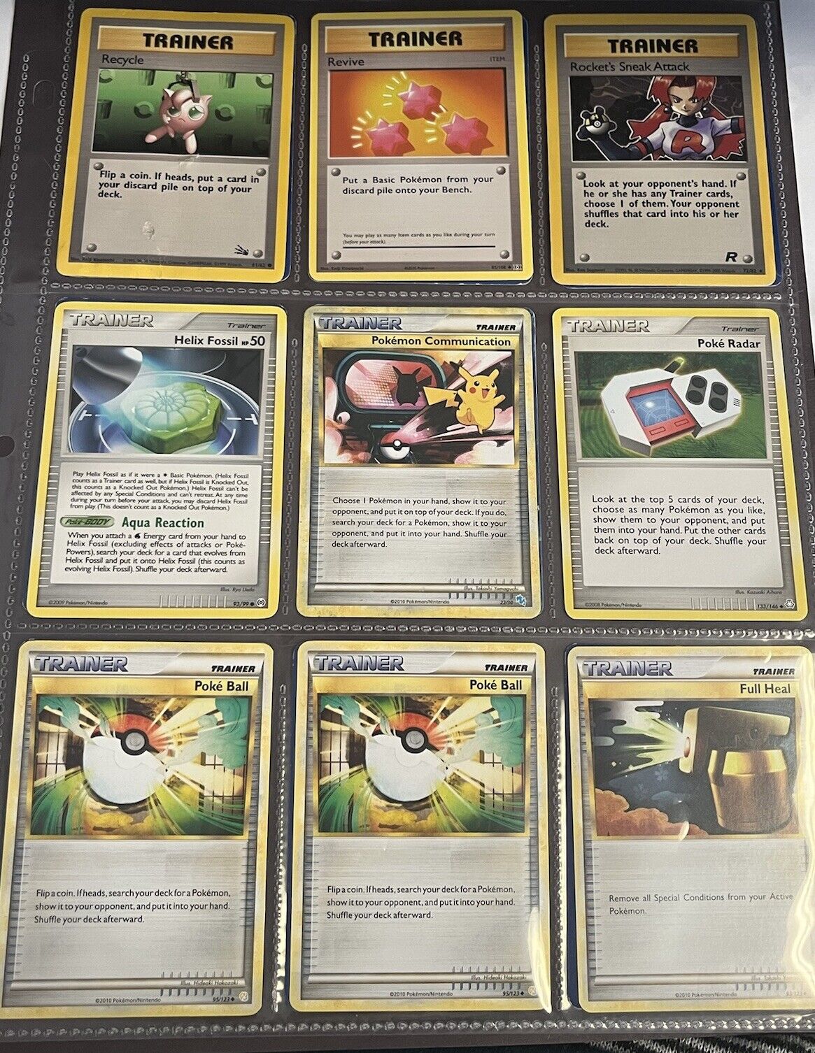 18 Assorted Pokémon Trainer Cards- Rare & Uncommon From 1999-2016