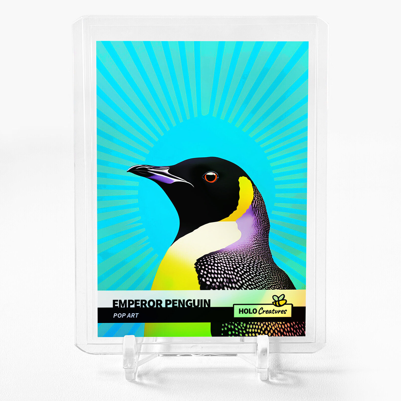 EMPEROR PENGUIN Card 2023 GleeBeeCo Pop Art Holographic #PPP6
