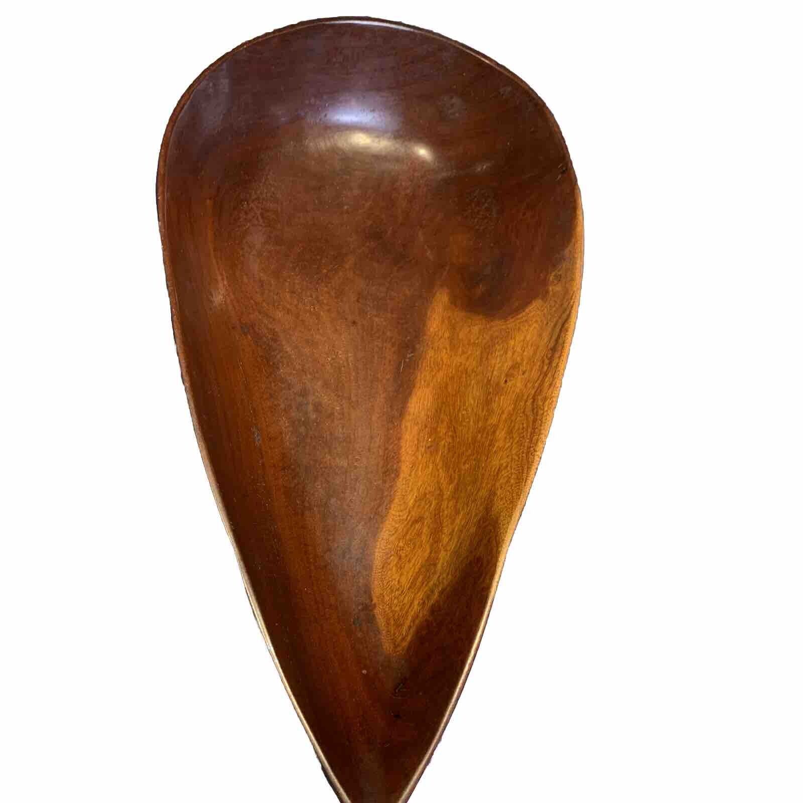 RARE MCM 1960's Tear Drop Teak Wooden Bowl. Rare 19”x10”