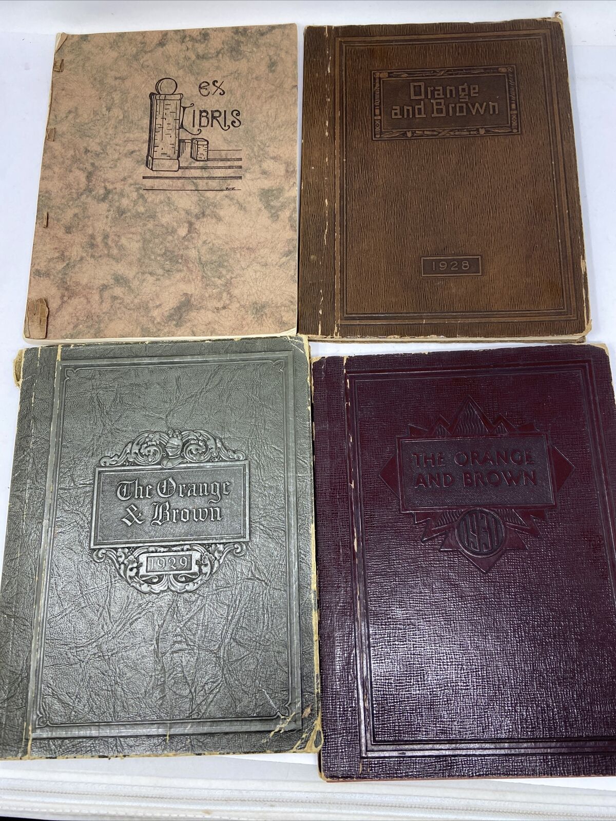 4 Antique Abilene Kansas High School Yearbooks 1927 1928 1929 1931 Genealogy