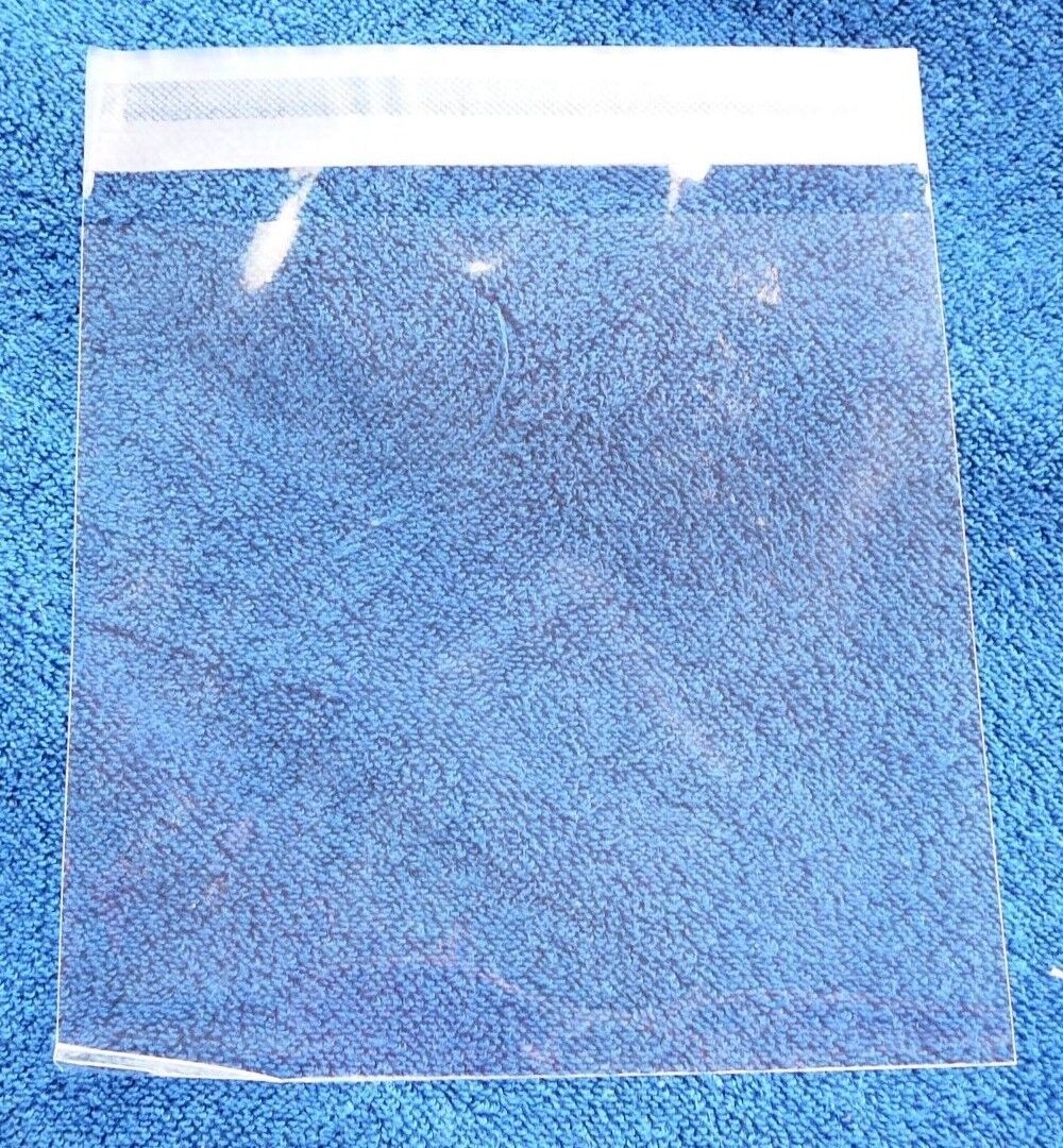 Lot of 50 Crystal Clear Flap Seal Bags 6 7/16\