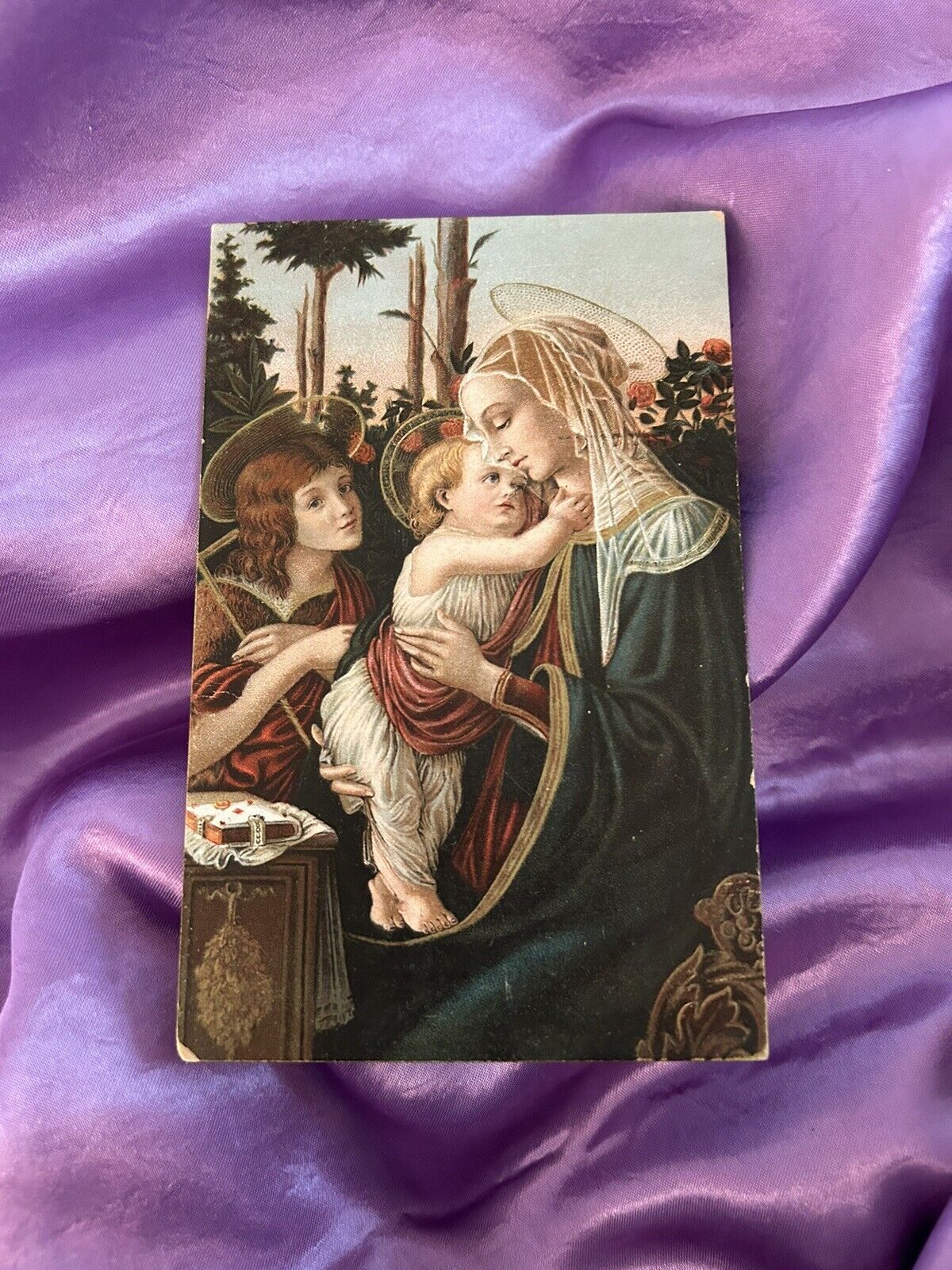 Sborgi Art Postcard Madonna & Child Artist Botticelli