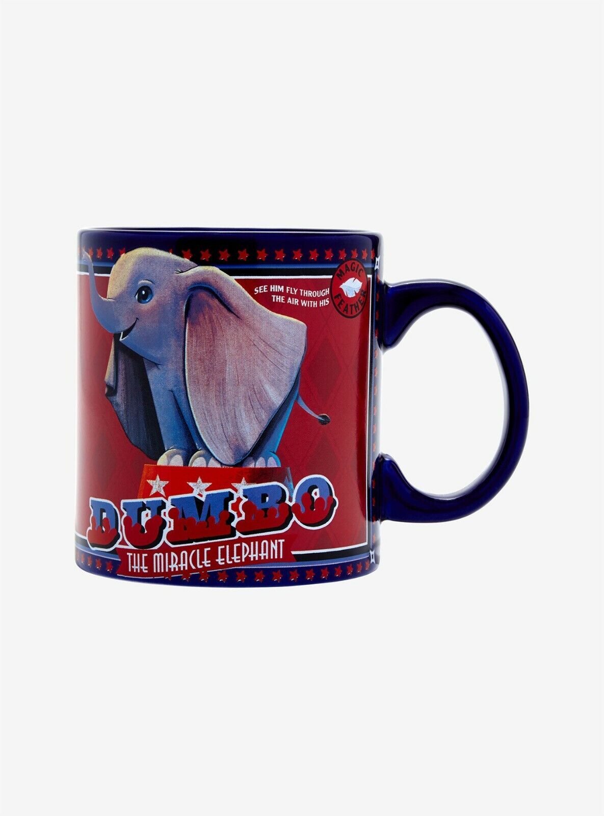 DISNEY LIVE ACTION MOVIE DUMBO CIRCUS ELEPHANT CERAMIC ART COFFEE MUG CUP NWT