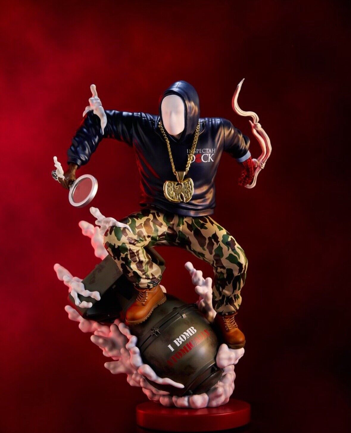 Inspectah Deck Wu-Tang concrete jungle statue / Limited Edition/ Signed