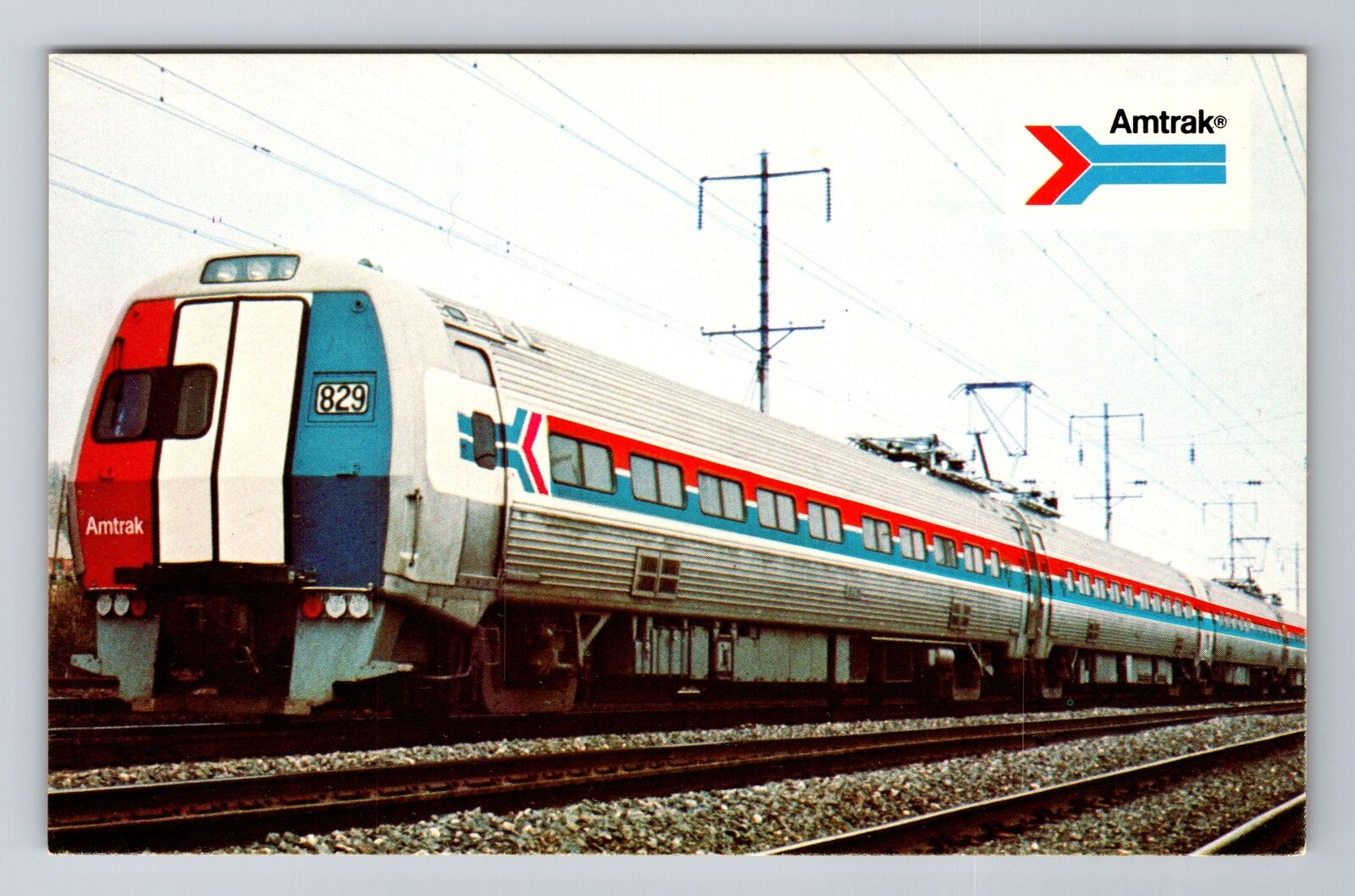 Amtrak's Metroliner Train, Transportation, Vintage Postcard