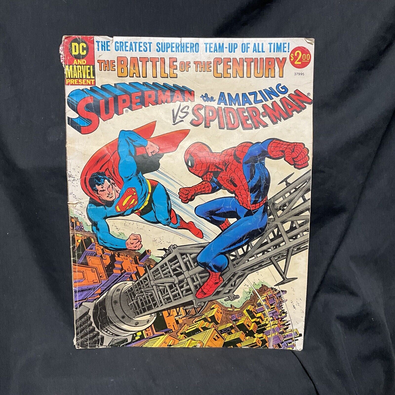 Superman VS Spider-Man Treasury Ross Andru 1976 Marvel DC Large Comic Book