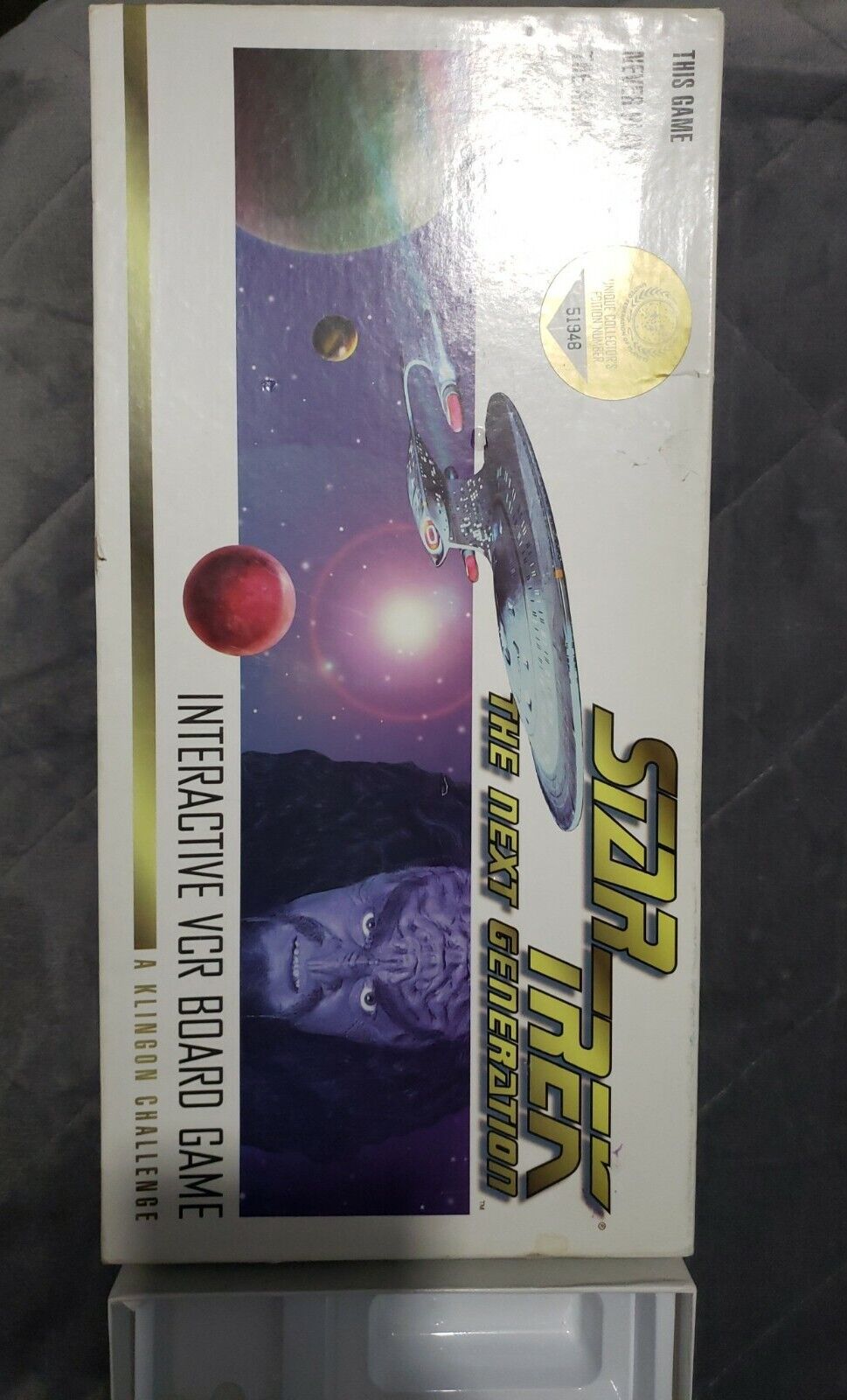 NIB 1993 Star Trek the Next Generation Interactive VCR Board Game
