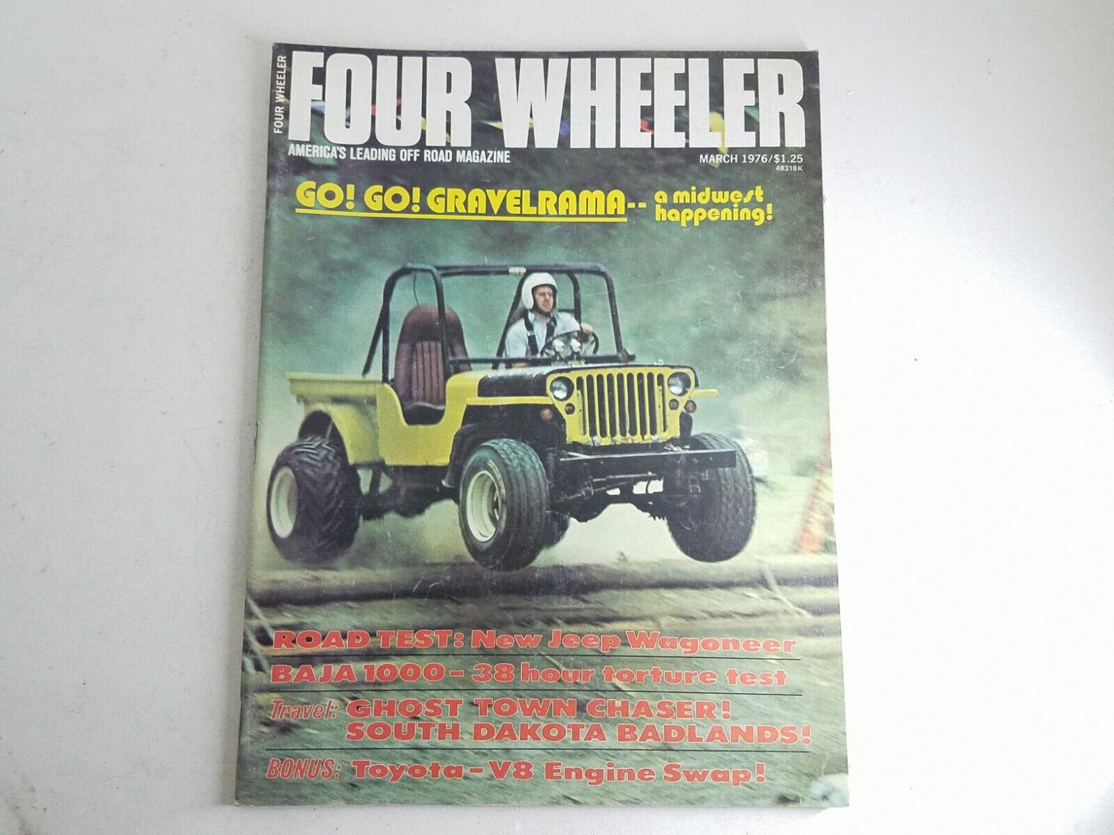 Four Wheeler Magazine March 1976 Jeep Wagoneer Baja 1000 Toyota V8