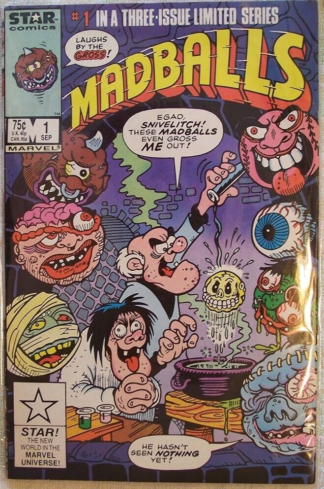 MadBalls Star Comics In a Three Issue Limited Series #1 Newsstand edition