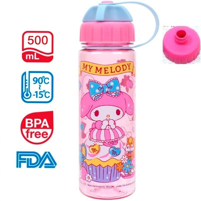 My Melody BPA Free NON-PHTHALATE Tritan Water Bottle Travel Mug Drinks Cup Kids