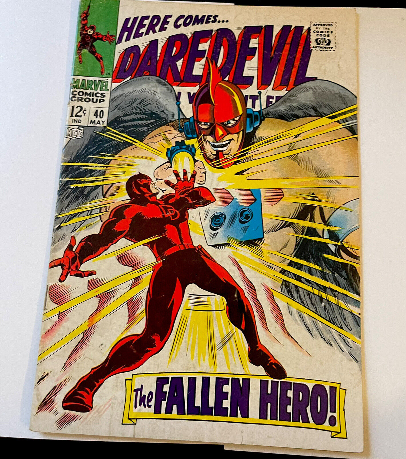 DAREDEVIL #40  VG-F   GENE COLAN COVER MARVEL COMICS 1968