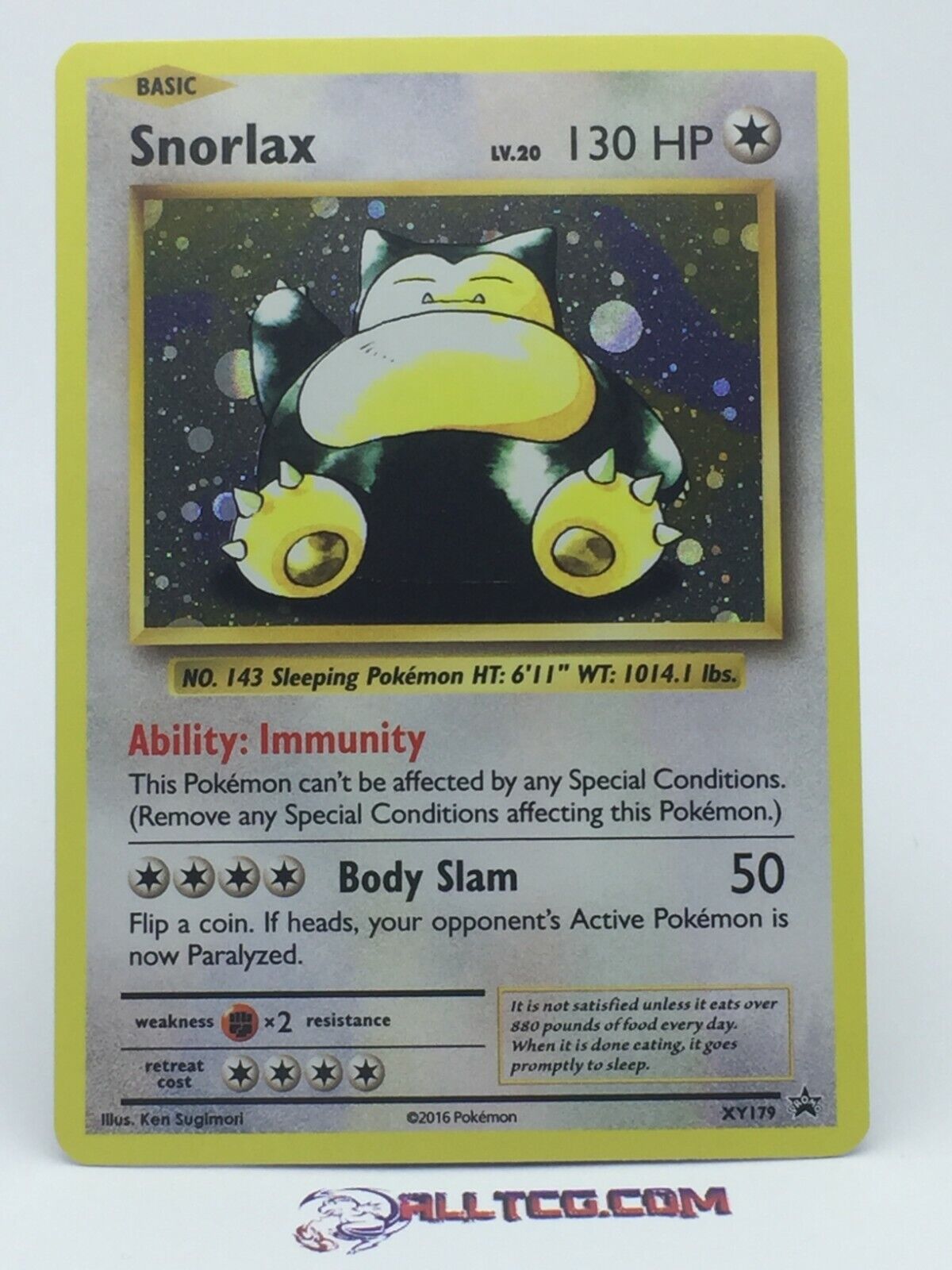 Snorlax XY179 XY Black Star Promo Holo English Pokémon Card