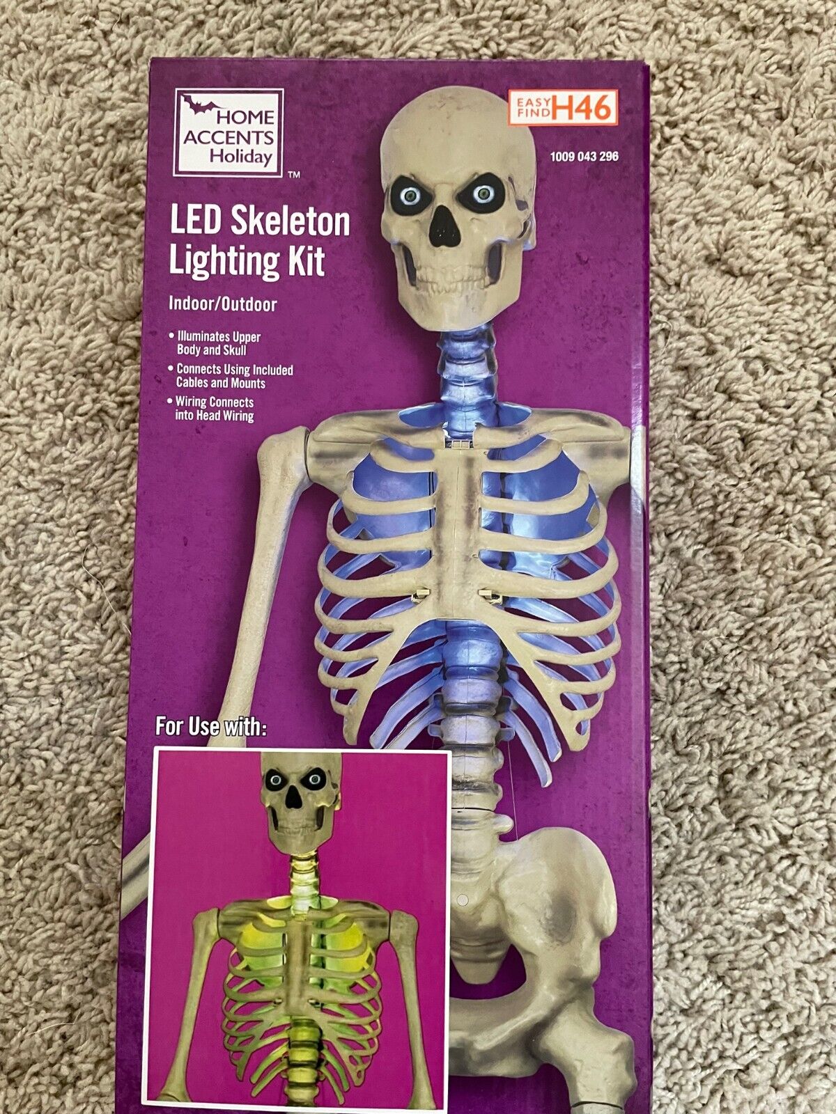 12 Ft Skeleton LED Lighting Kit Home Depot Accents Holiday Halloween BRAND NEW