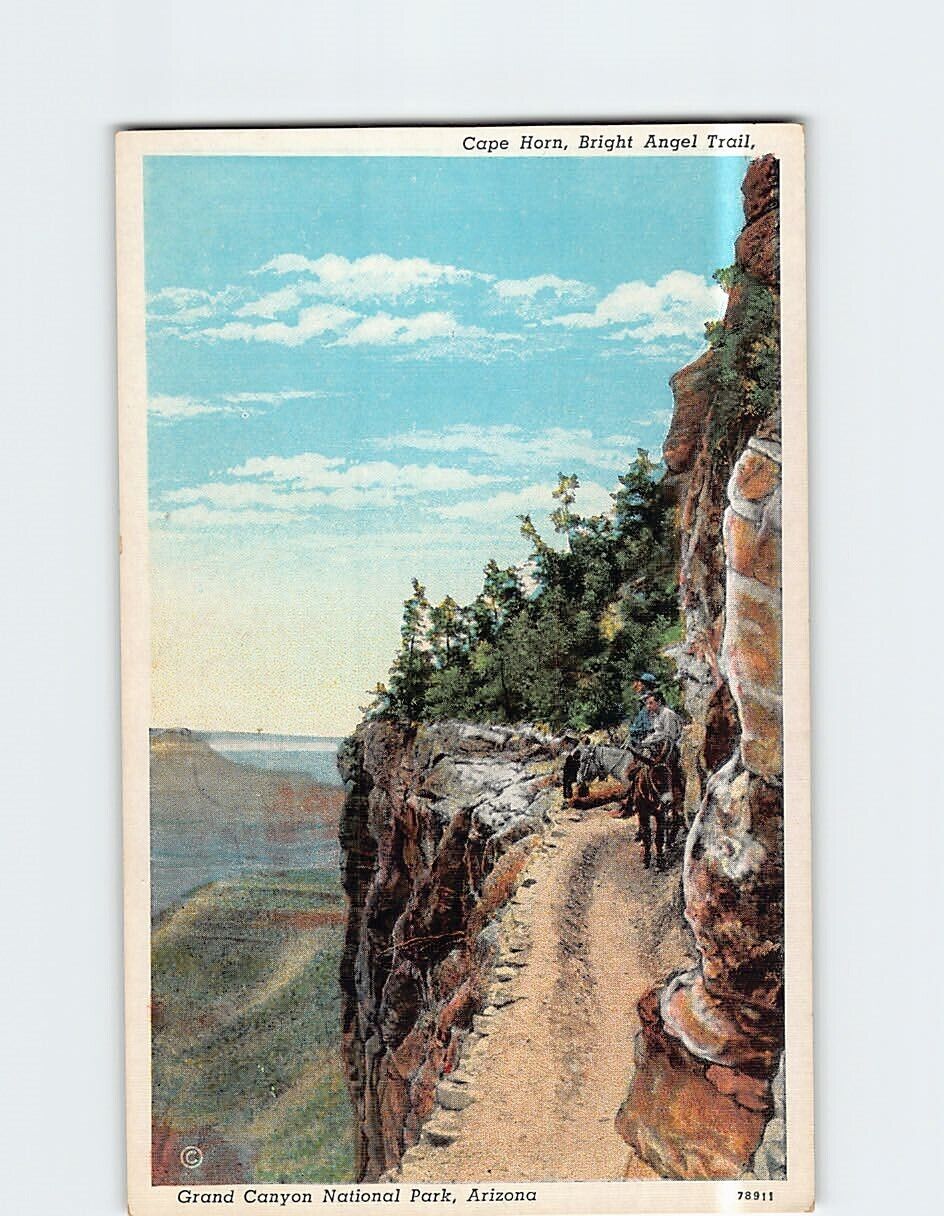 Postcard Cape Horn Bright Angel Trail Grand Canyon Arizona USA