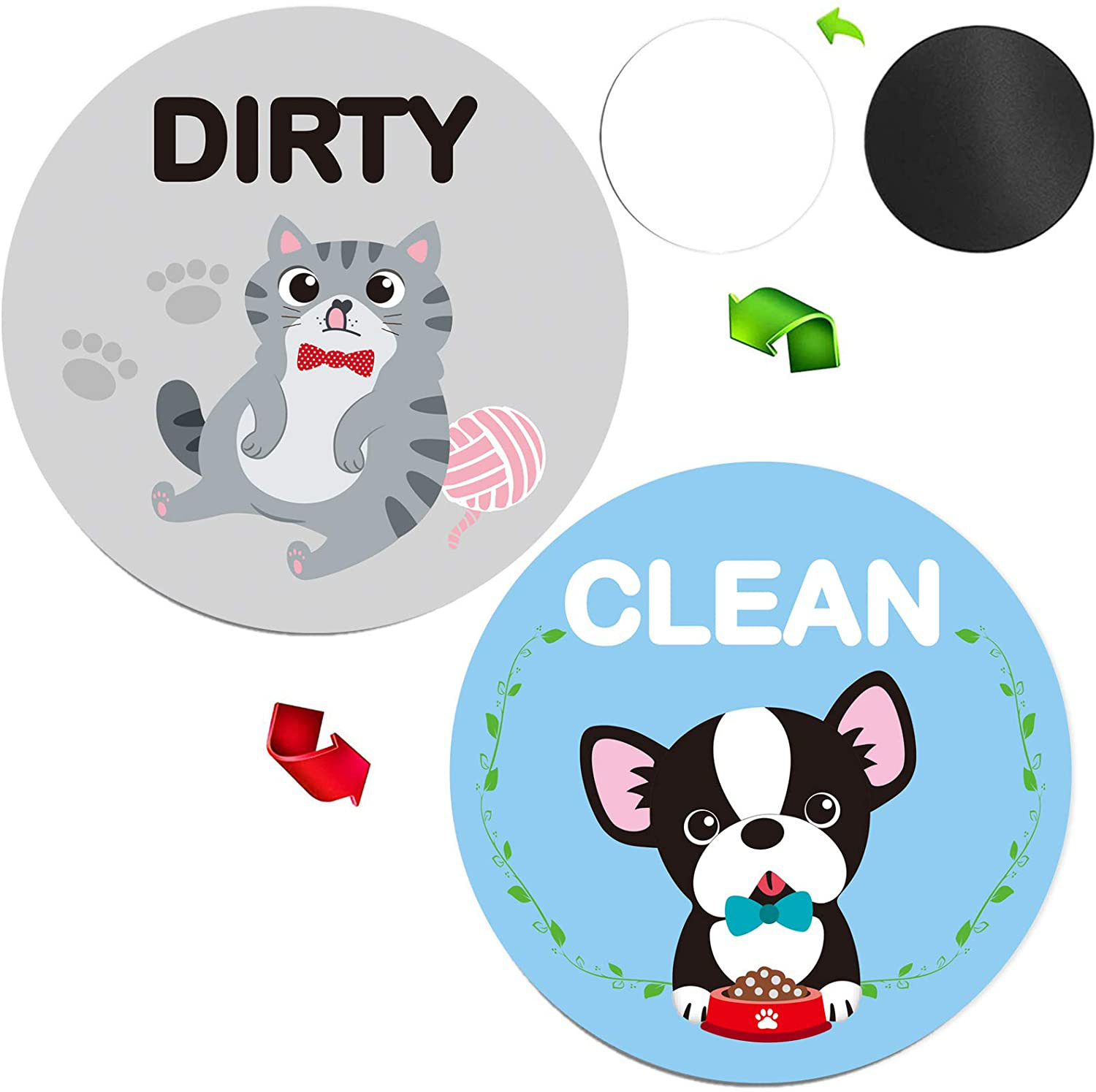 Universal Dishwasher Magnet Clean Dirty Sign Reversible Indicator Kitchen Tools