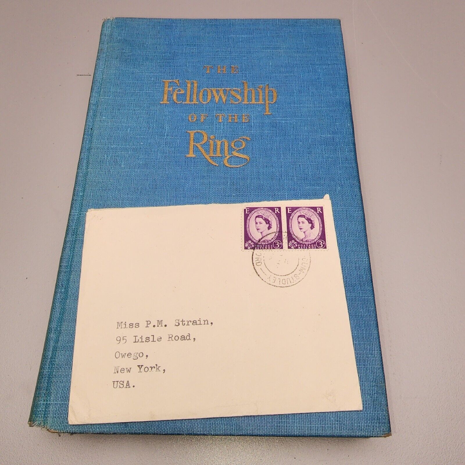Includes Tolkien Signed Letter  1 ST US Edition The Fellowship Of The Ring 1954