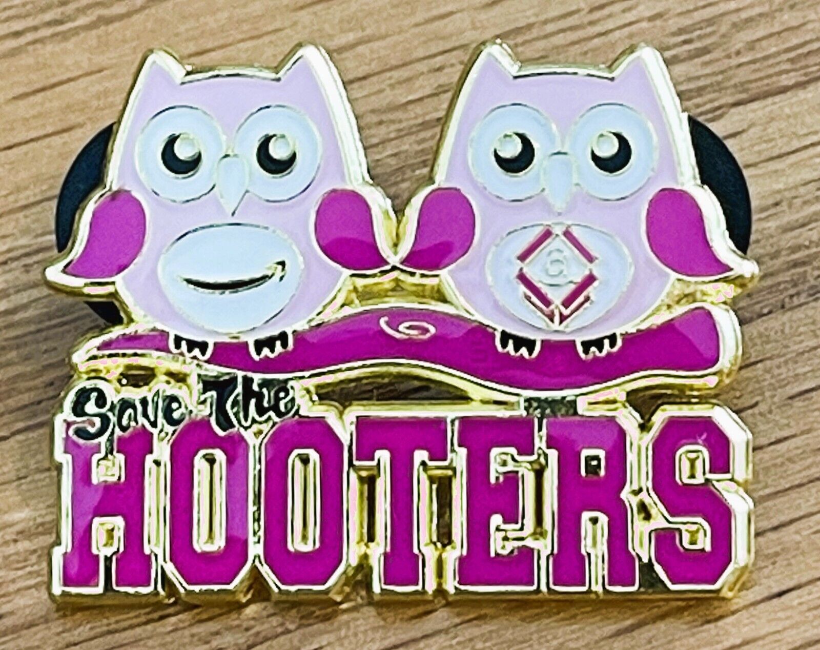 Save the Hooters  Breast cancer awareness Amazon Peccy Pin Limited Edition