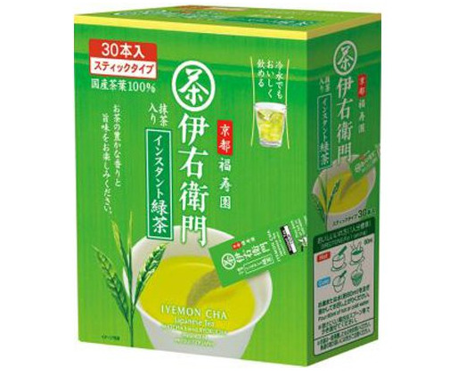 Iemon Japanese Instant Green Tea Stick 0.8g×30P 24g From Japan F/S