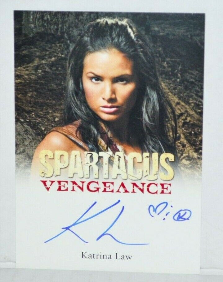 2013 Rittenhouse Spartacus Vengeance Katrina Law Mira Signed Autograph Auto Card