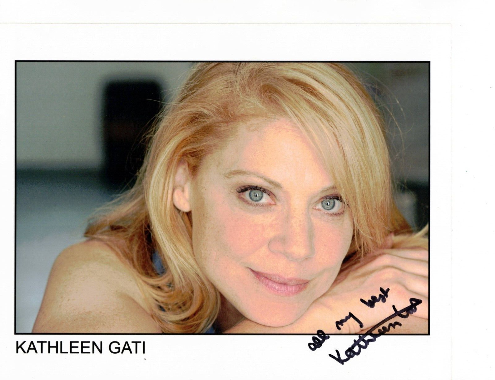 Kathleen Gati Canadian Soap Opera Actress Autograph Signed 8 x 10 Headshot Photo
