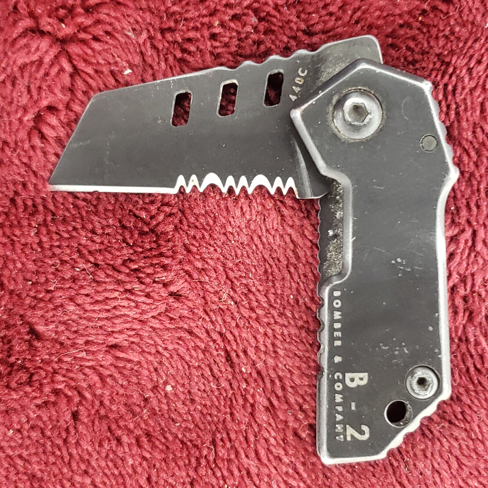 BOMBER & CO B2 NANO BLADE MICRO TACTICAL FOLDING TANTO POCKET KNIFE KNIVES