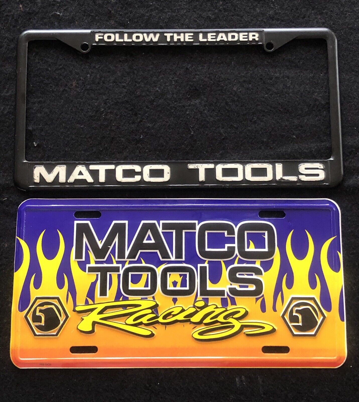 Matco Tools Racing Booster License Plate with Heavy Metal Frame