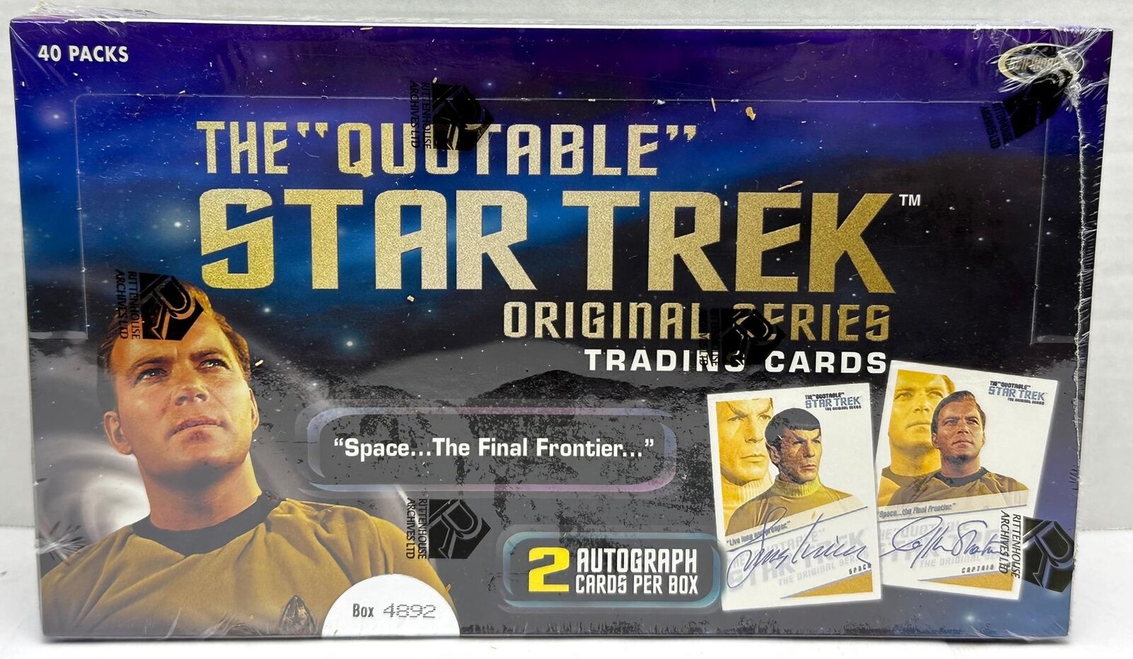 2004 Star Trek Quotable The Original Series Trading Card Box 40ct Rittenhouse