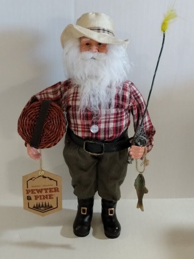 Gramps Gone Fishing Doll (Pewter & Pine)