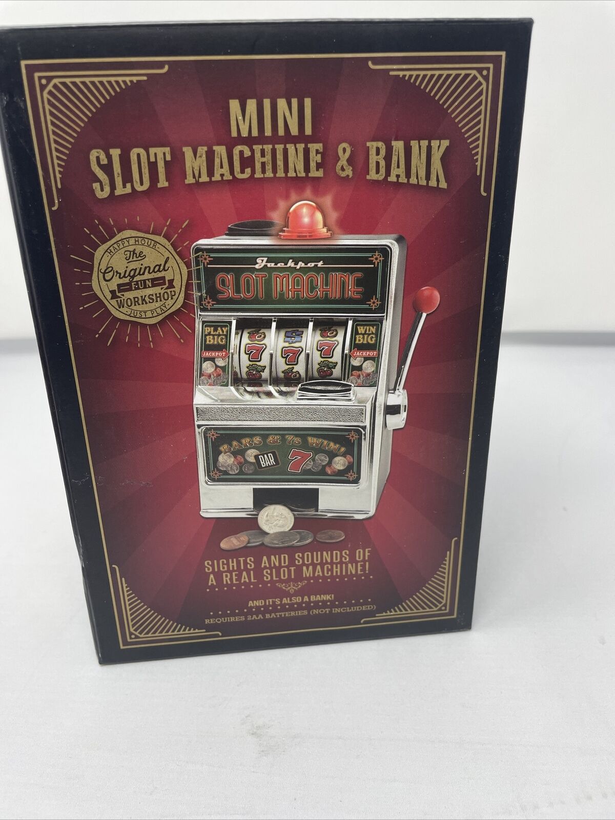 The Original Fun Workshop Just Play Mini Slot Machine & Bank Works