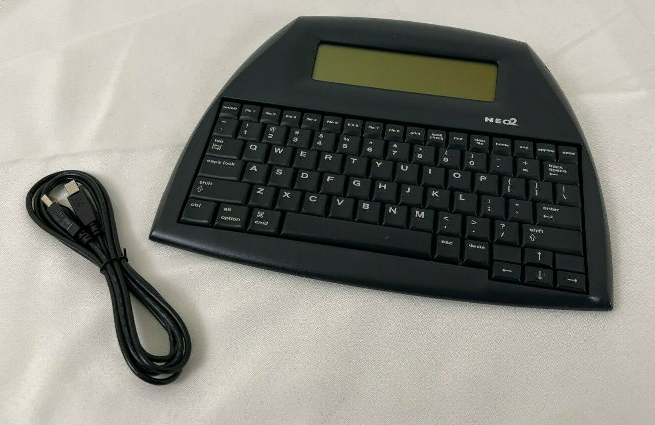 VGC AlphaSmart Neo2 Laptop Word Processor, Batteries, Cable Tested SHIPS FAST