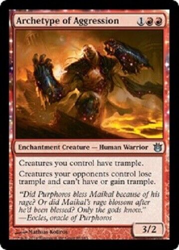 Archetype of Aggression x4 NM-VLP Magic the Gathering MTG Born of the Gods, # 88
