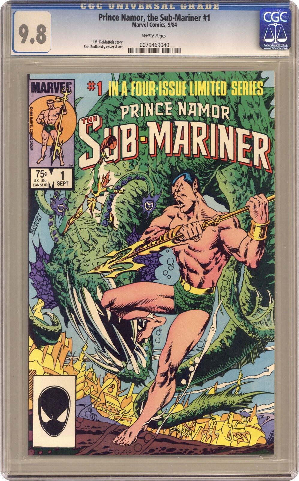 Prince Namor the Sub-Mariner #1 CGC 9.8 1984 0079469040