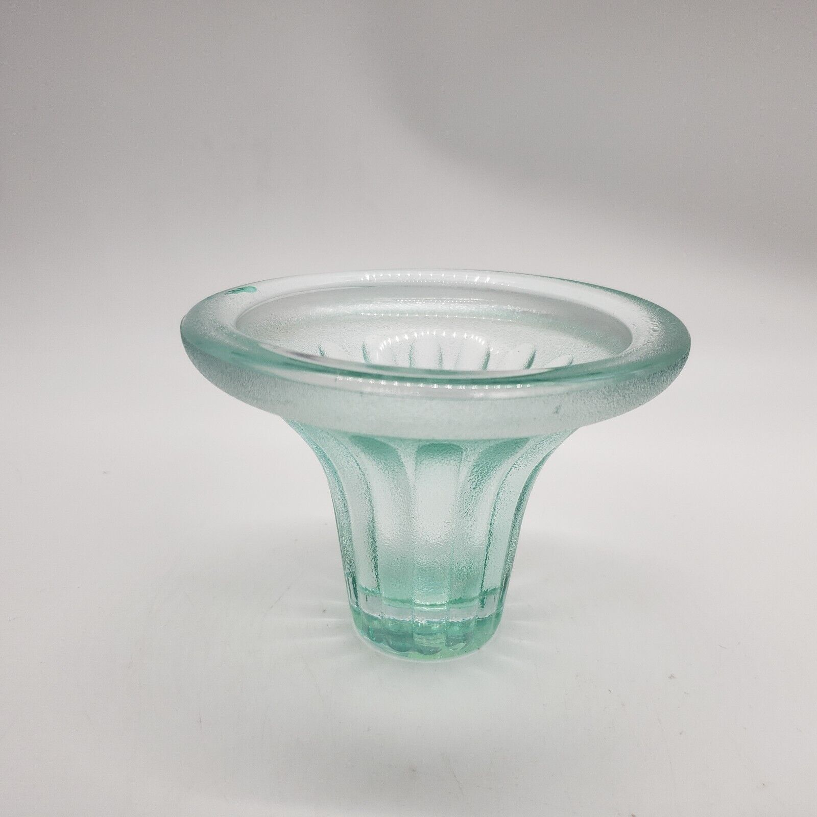 Teal Textured Glass Toothpick Holder / Mini Vase 3\