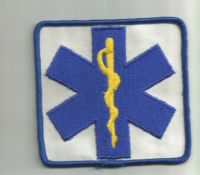 Emergency Medical Technician Star of Life patch 3-3/8 X 3-5/8 #2341
