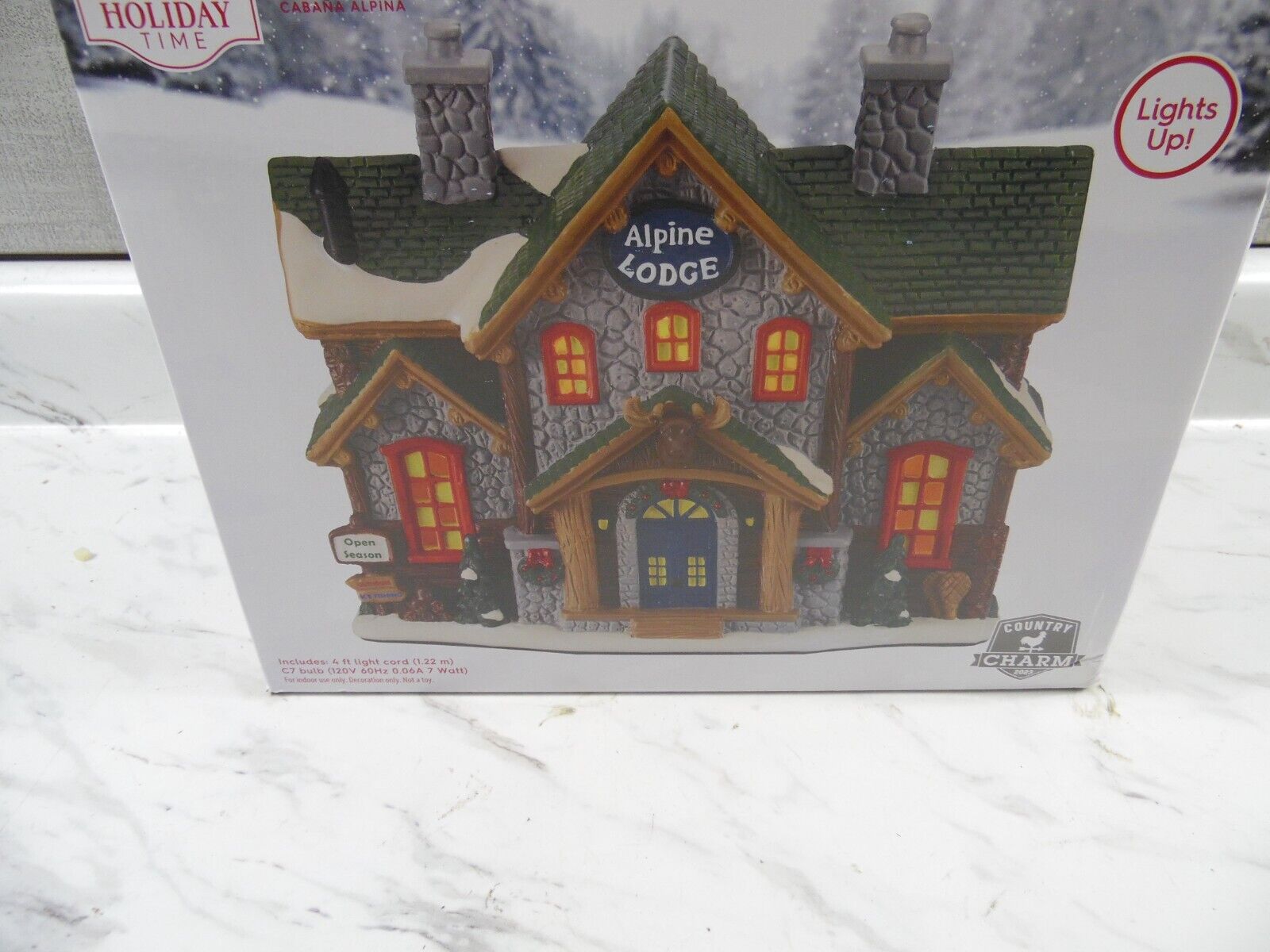 🎄Holiday Time Village Collectibles Alpine Lodge Christmas Village 2023 🎄