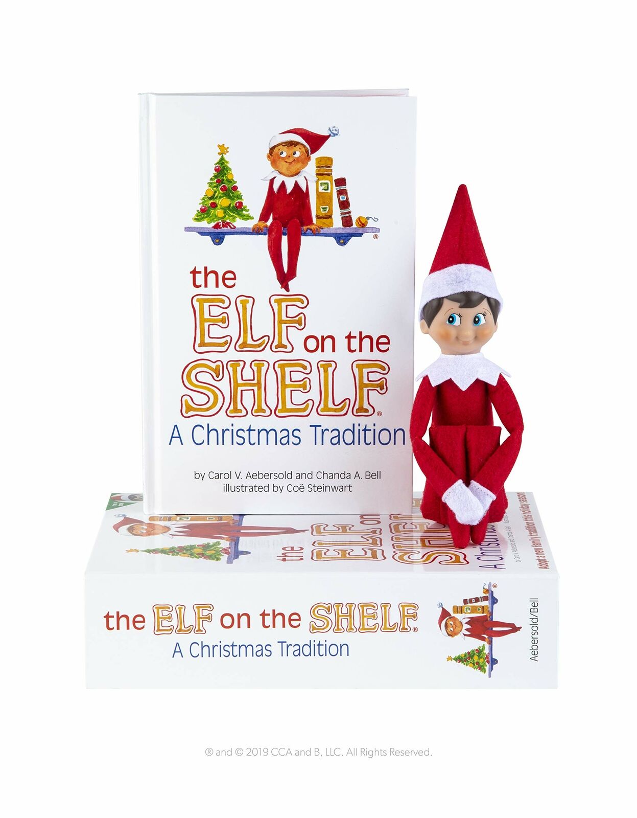 Elf on the Shelf : Christmas Blue-Eyed Boy Light Scout Elf with Book