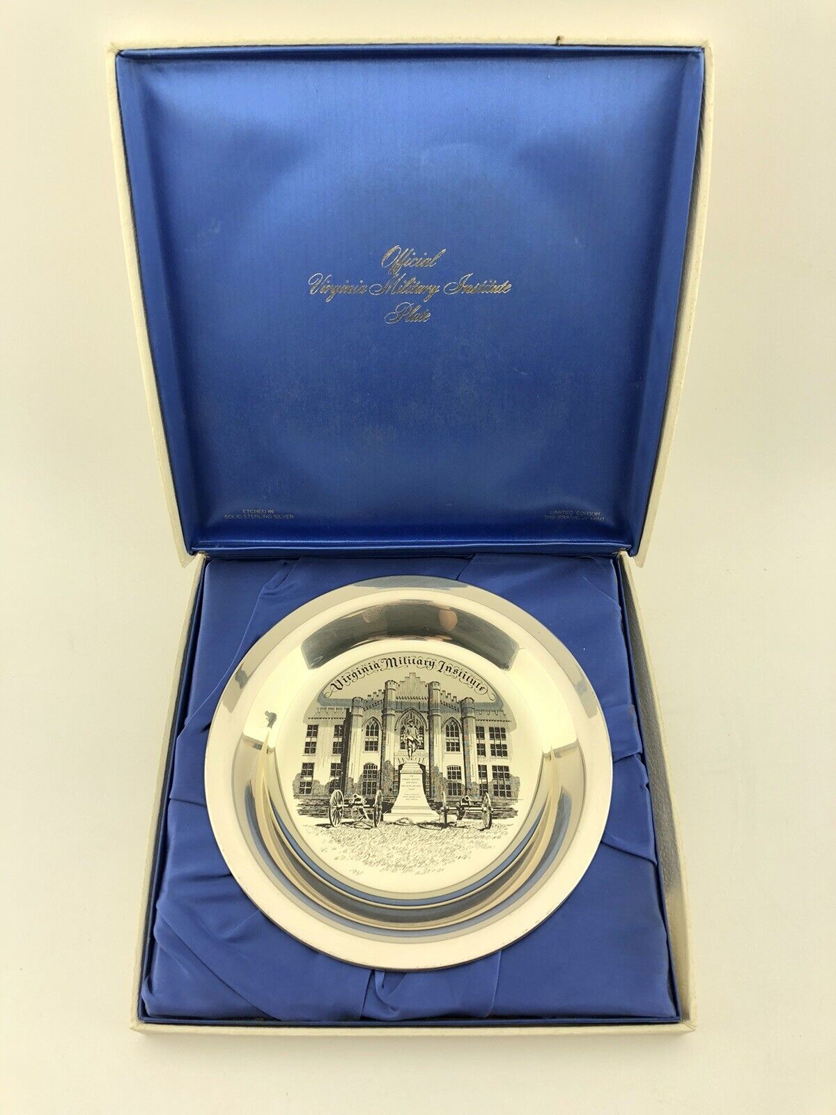 Franklin Mint Virginia Military Institute Limited Edition Solid Sterling Silver