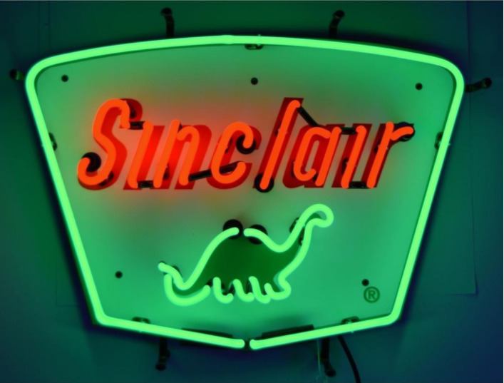 New Sinclair Dino Gasoline Neon Light Sign Beer Gift Bar Lamp 20\