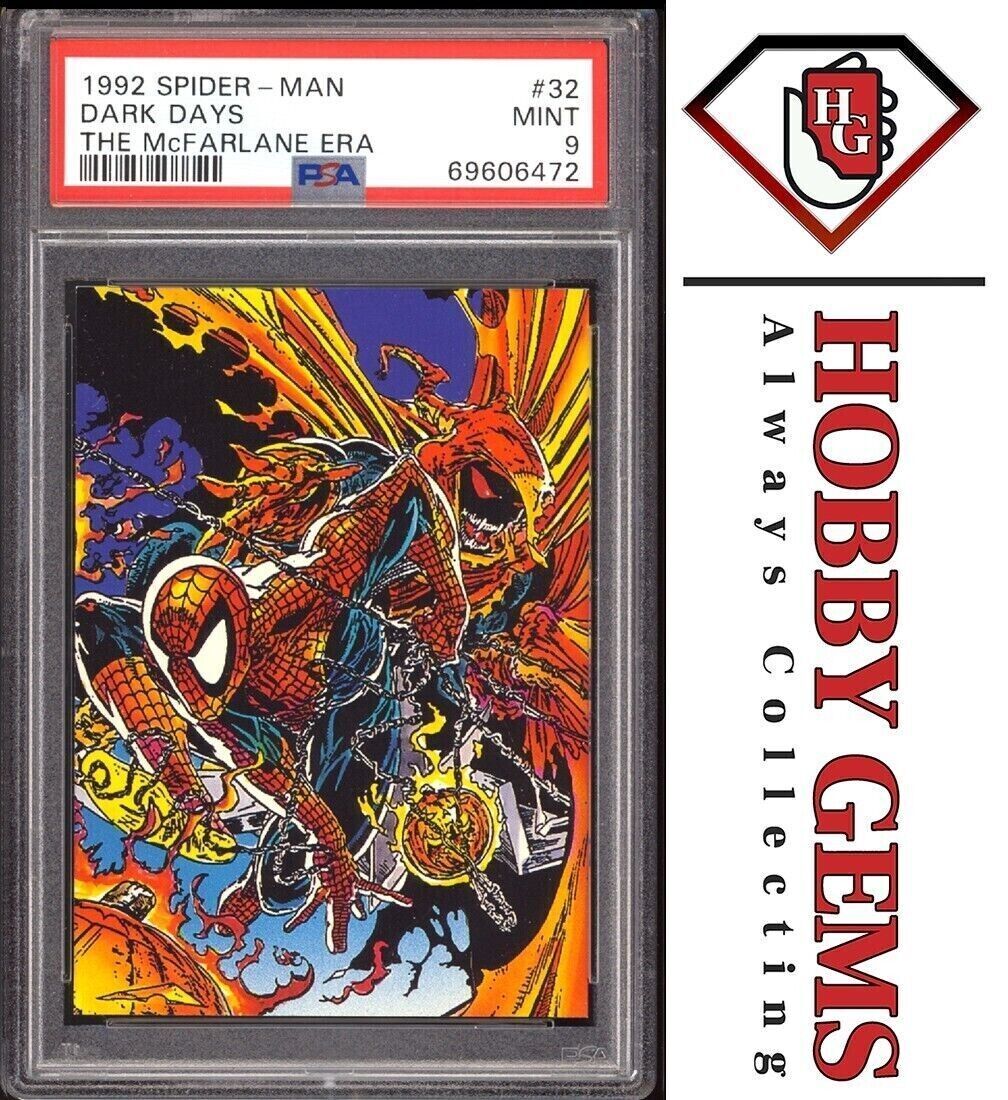5 Card PSA 9 Marvel & DC Lot Of 5 Marvel Cards Spiderman, Wolverine