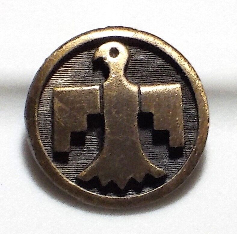 Thunderbird Metal Button Vintage 13/16\