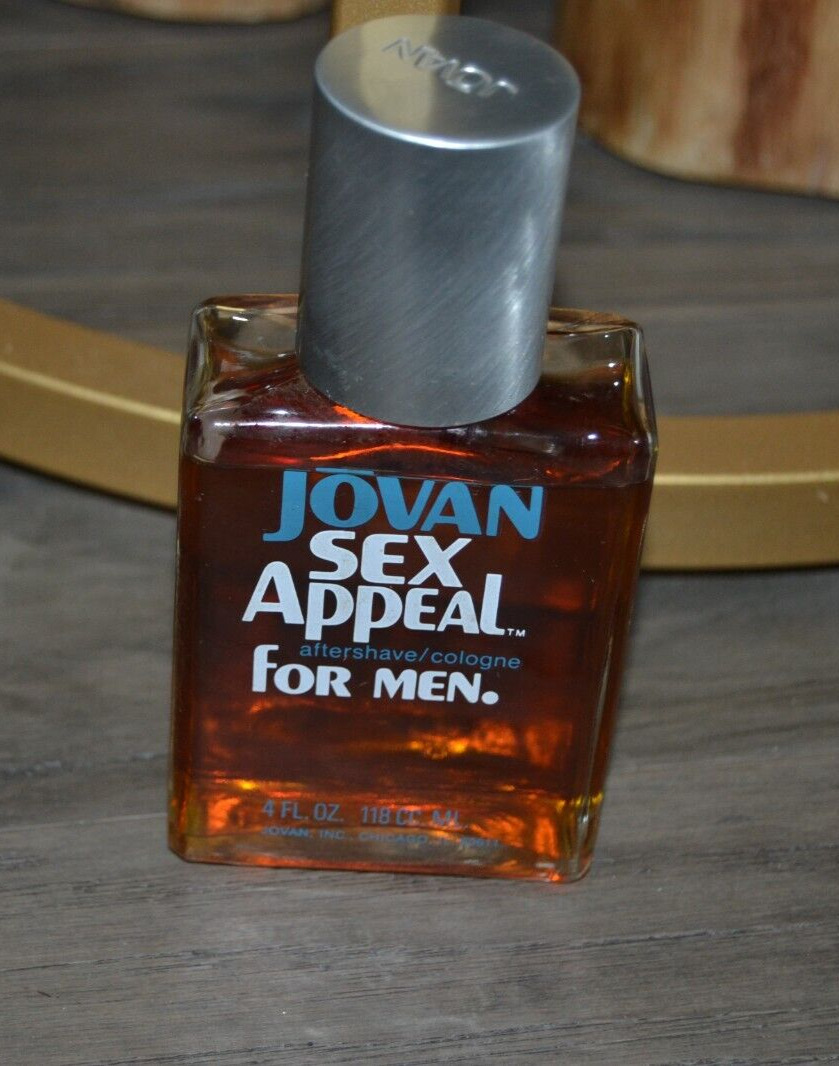 Vintage JOVAN SEX APPEAL FOR MEN 4 FL OZ Approx. 90% full AFTER SHAVE/COLOGNE
