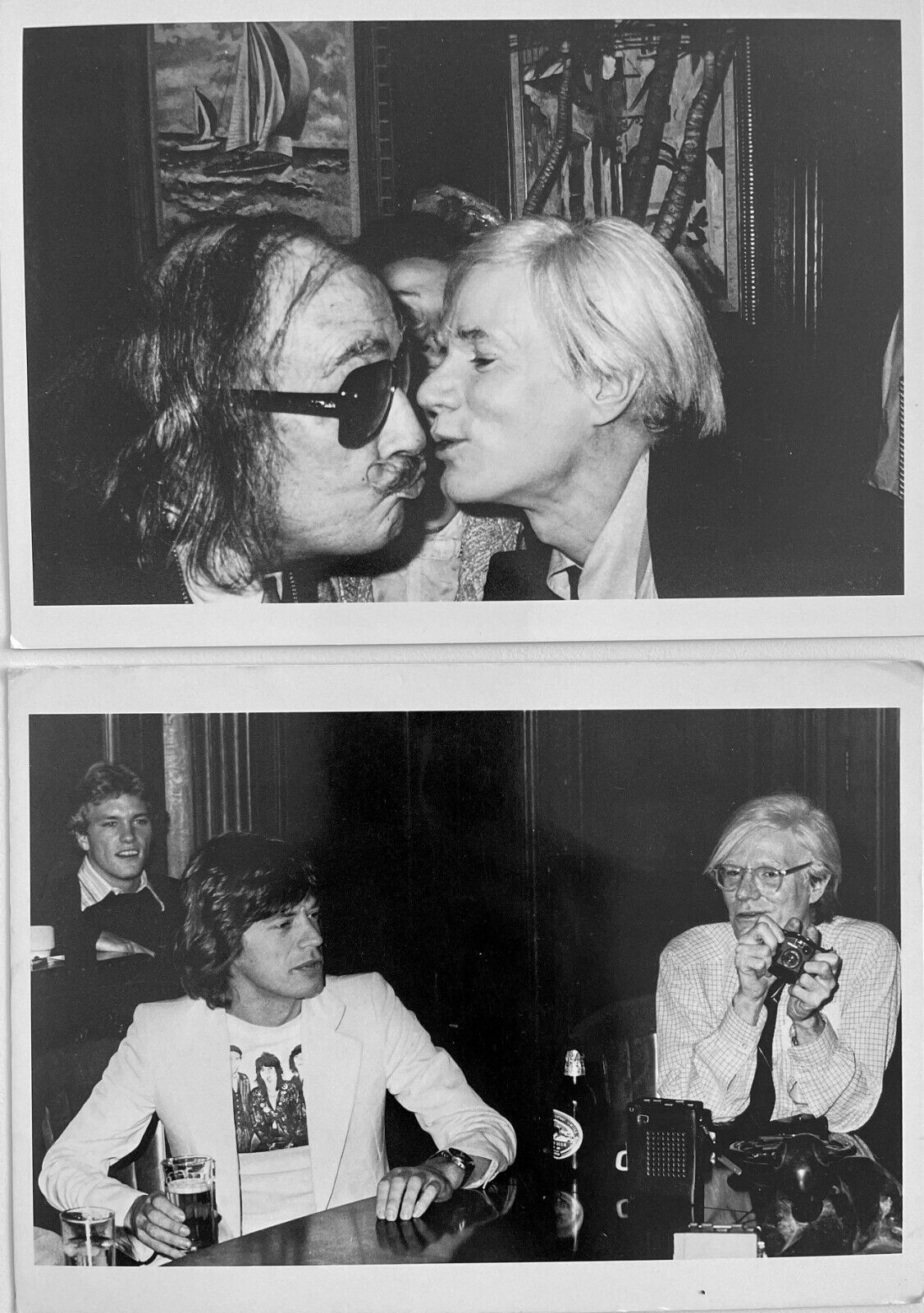 Andy Warhol Photo Postcards Salvador Dali Rolling Stones Mick Jagger 1977 1978